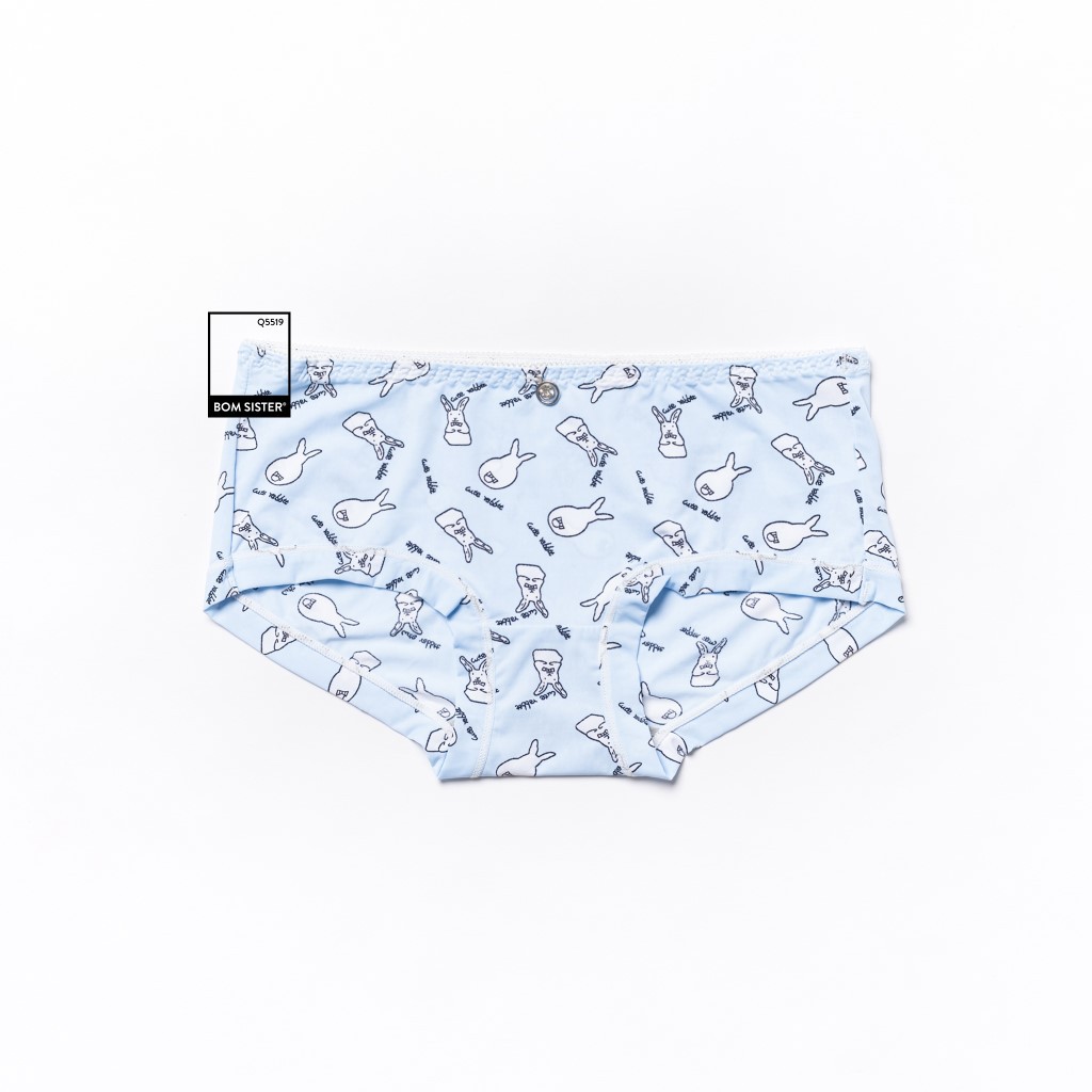 [Mã FAMALLT5 giảm 15% đơn 150k] Quần Lót Su Gấp Viền Hoạ Tiết Dễ Thương Lưng Thấp phần 4 BOM SISTER Q5519 | BigBuy360 - bigbuy360.vn