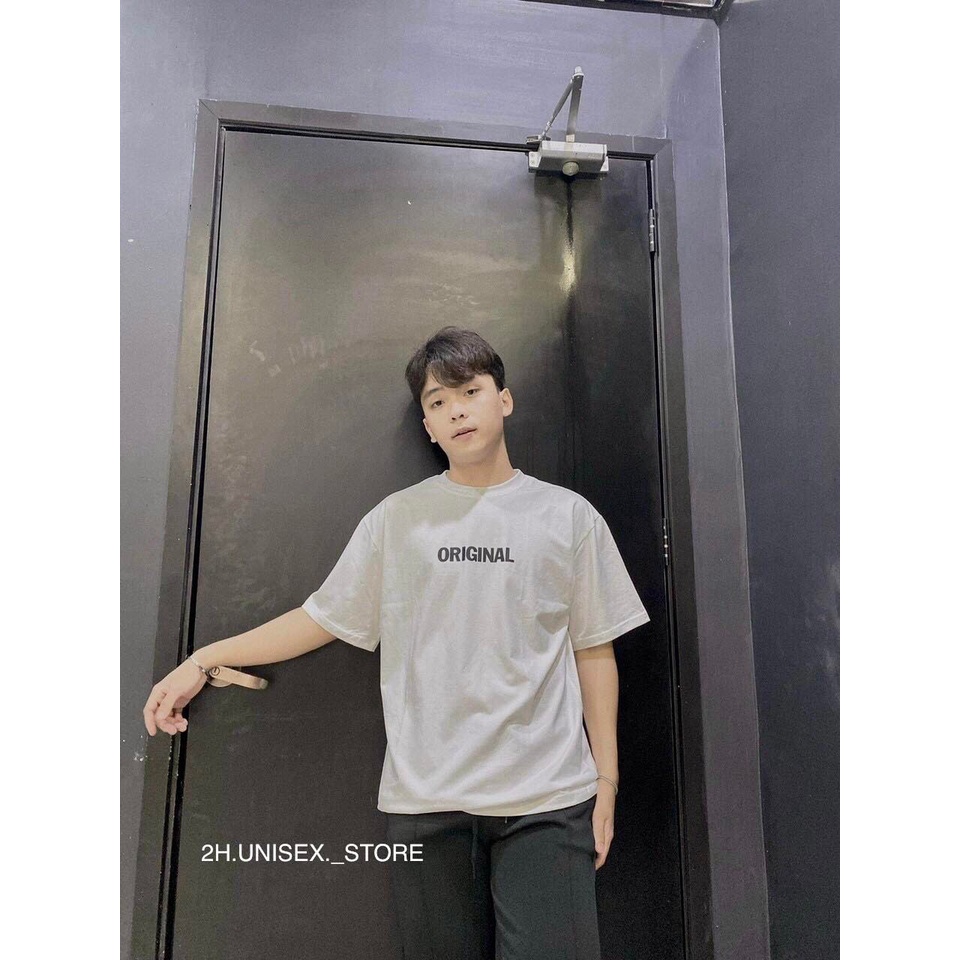 ÁO THUN UNISEX NAM NỮ TAY LỠ FORM RỘNG CHẤT COTTON CAO CẤP