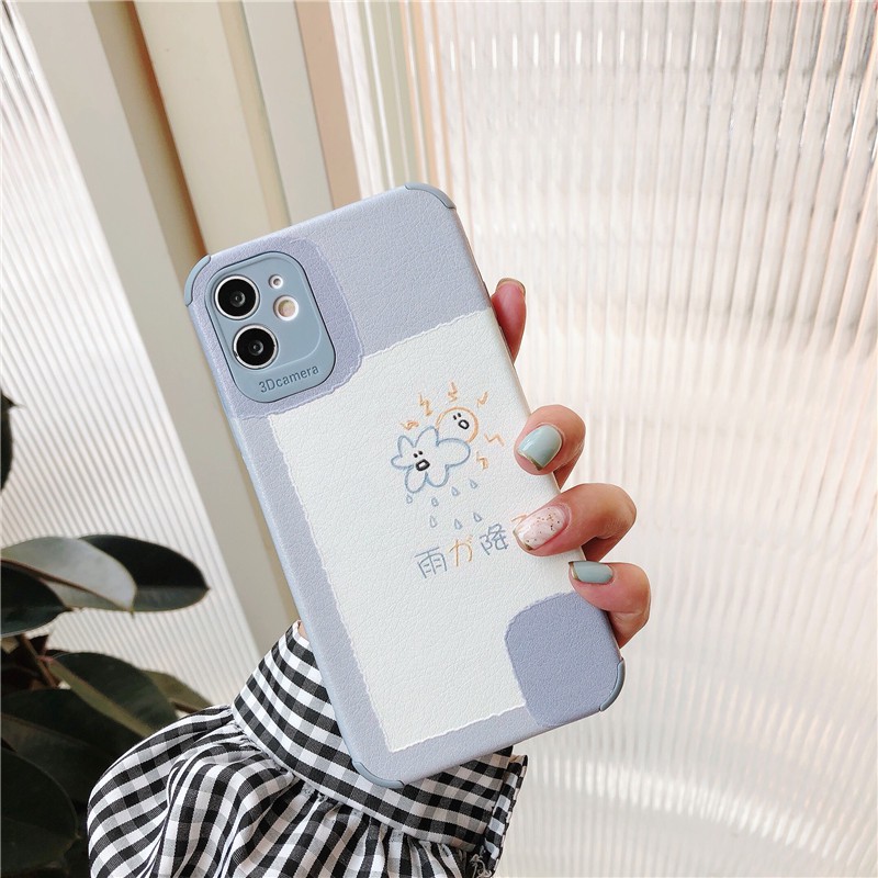 Ốp điện thoại TPU da cừu mặt nhám viền thẳng cho iPhone 11 Pro Max 11 Pro 11 XS Max XR XS X 8 Plus 8 7 Plus 7 | BigBuy360 - bigbuy360.vn