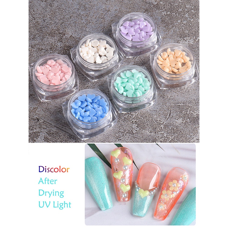 [Hàng mới về] Hạt cườm hình trái tim đính trang trí móng tay