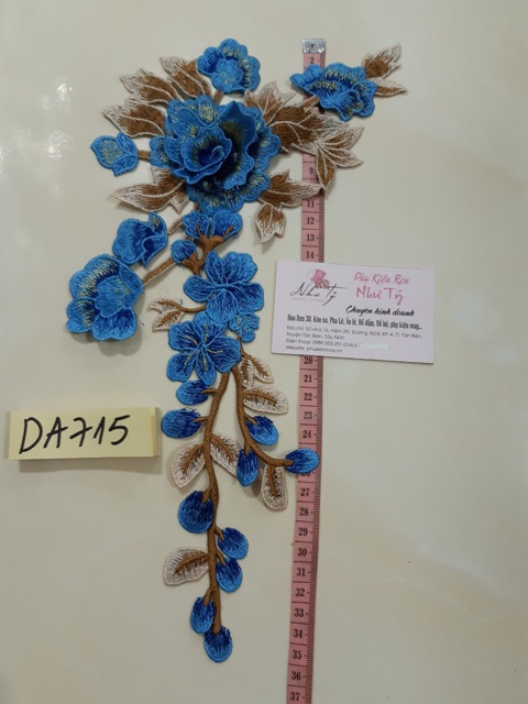 Hoa thêu dài mã DA715