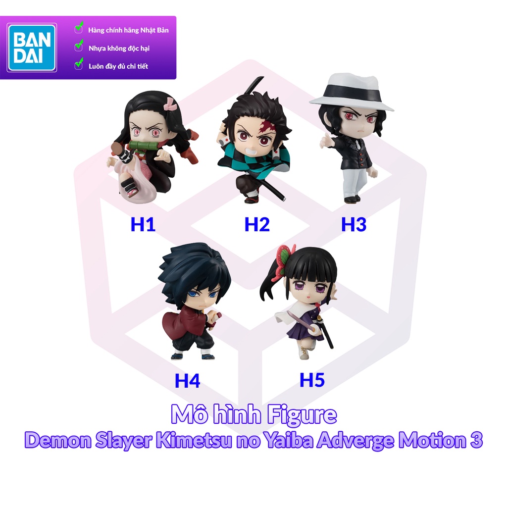 [Chính Hãng] Mô hình Figure Bandai Demon Slayer Kimetsu no Yaiba Adverge Motion 3 Set Thanh Gươm Diệt Quỷ [FCH]