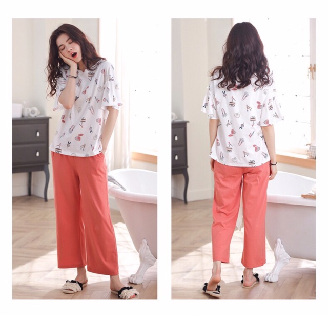 Bộ mặc nhà cotton cao cấp - Micha C14