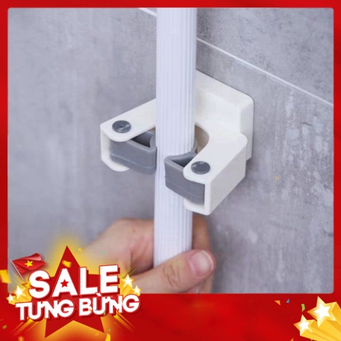 Miếng Dính Treo Chổi - Móc Treo Kẹp Giữ Chổi Cọ Dán Tường, Treo Cây Lau Nhà
