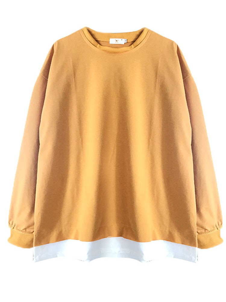 [Áo sweater form rộng nữ] Áo sweater nữ form rộng dài 2 lớp đen, trắng chất nỉ đẹp giá rẻ order quảng châu | BigBuy360 - bigbuy360.vn