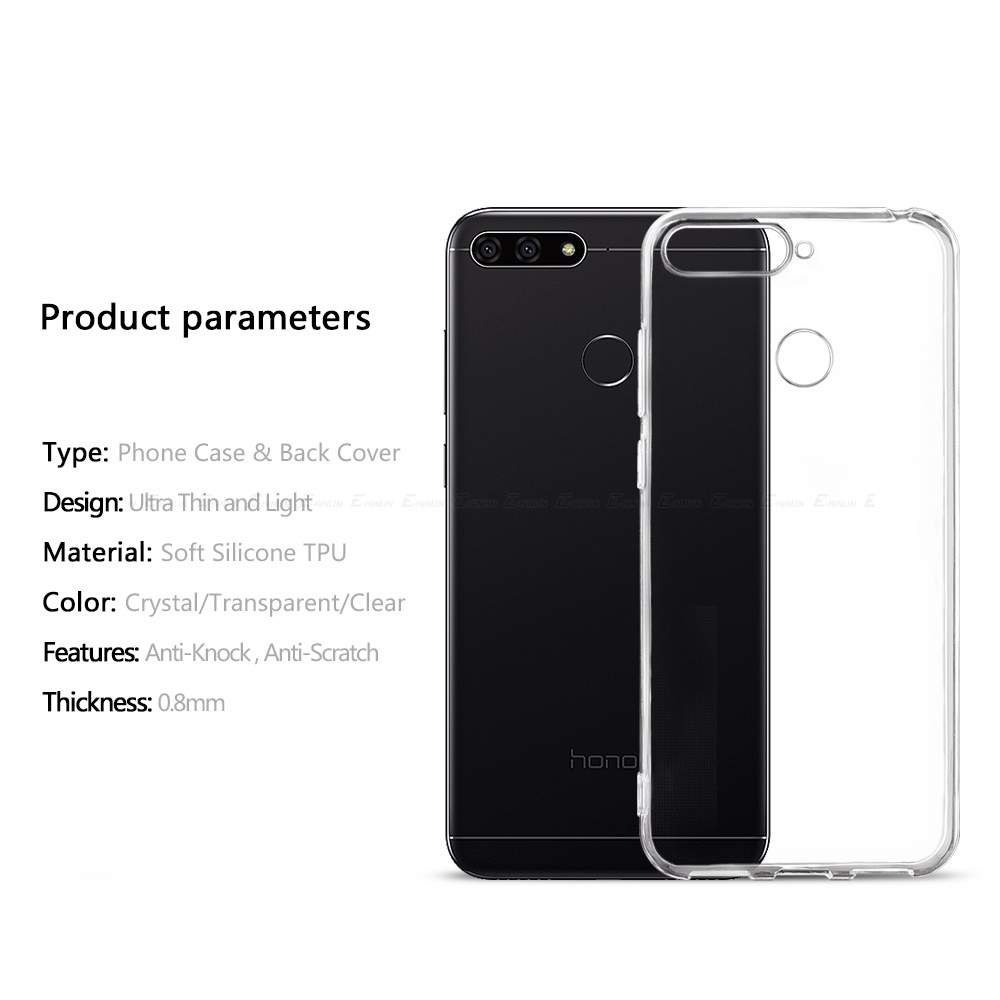 Ốp Điện Thoại TPU Silicon Mềm Siêu Mỏng Trong Suốt Cho HuaWei Honor 10X Lite 9X Premium 9A 9C 9S 8S 8X Max Prime 7A 7C Pro 7X Play