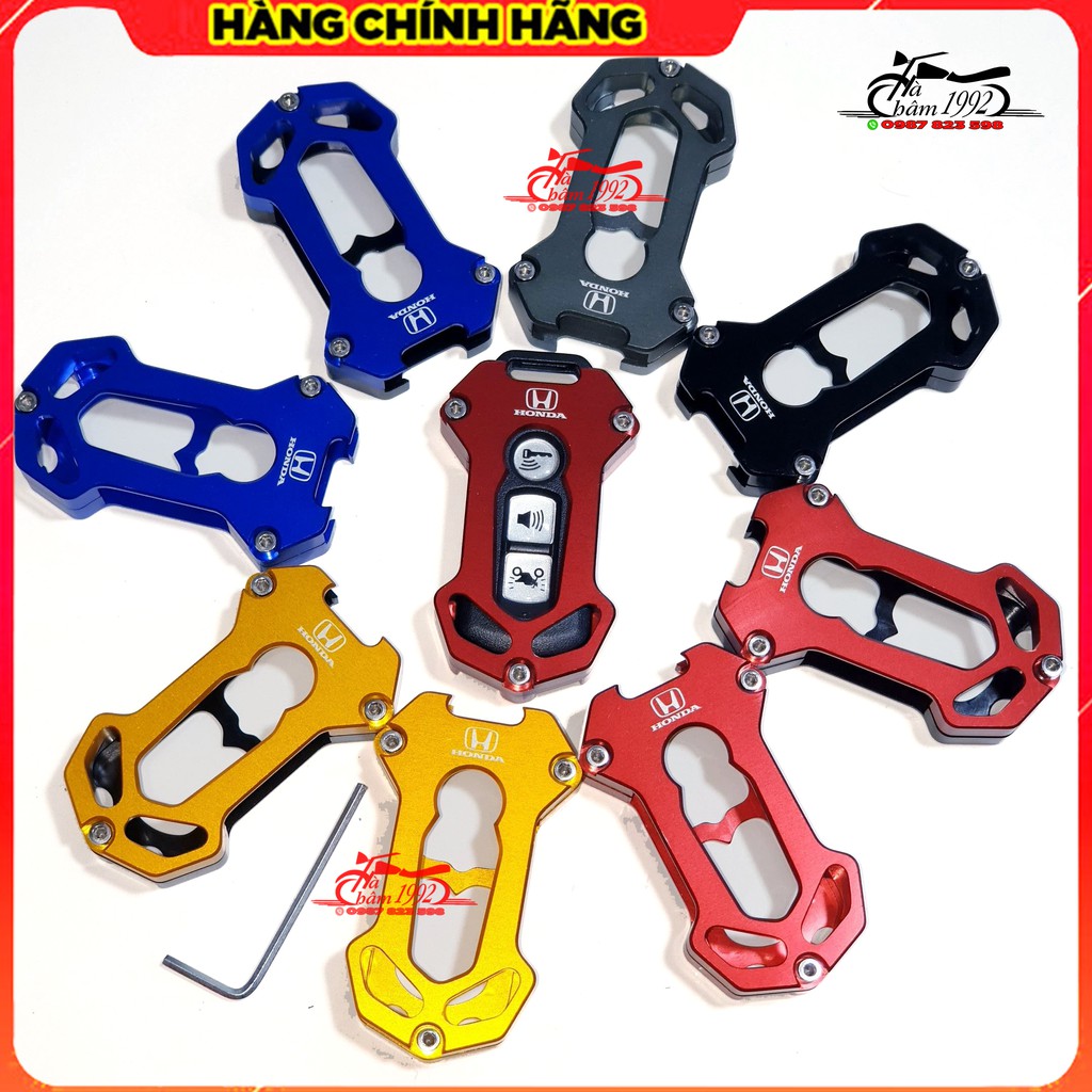 Ốp Chìa Khóa Smartkey 3 Nút  Mẫu (Honda) Dành Cho SH, SH Mode, PCX, Cub 125 (Tặng Kèm Lục Giác)