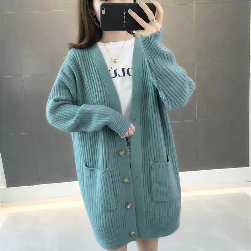 Áo cardigan len,[HÀNG SẴN], Áo khoác len dáng dài, chất liệu len dày mềm mại, dáng dài trẻ trung mẫu mới nhất 2023