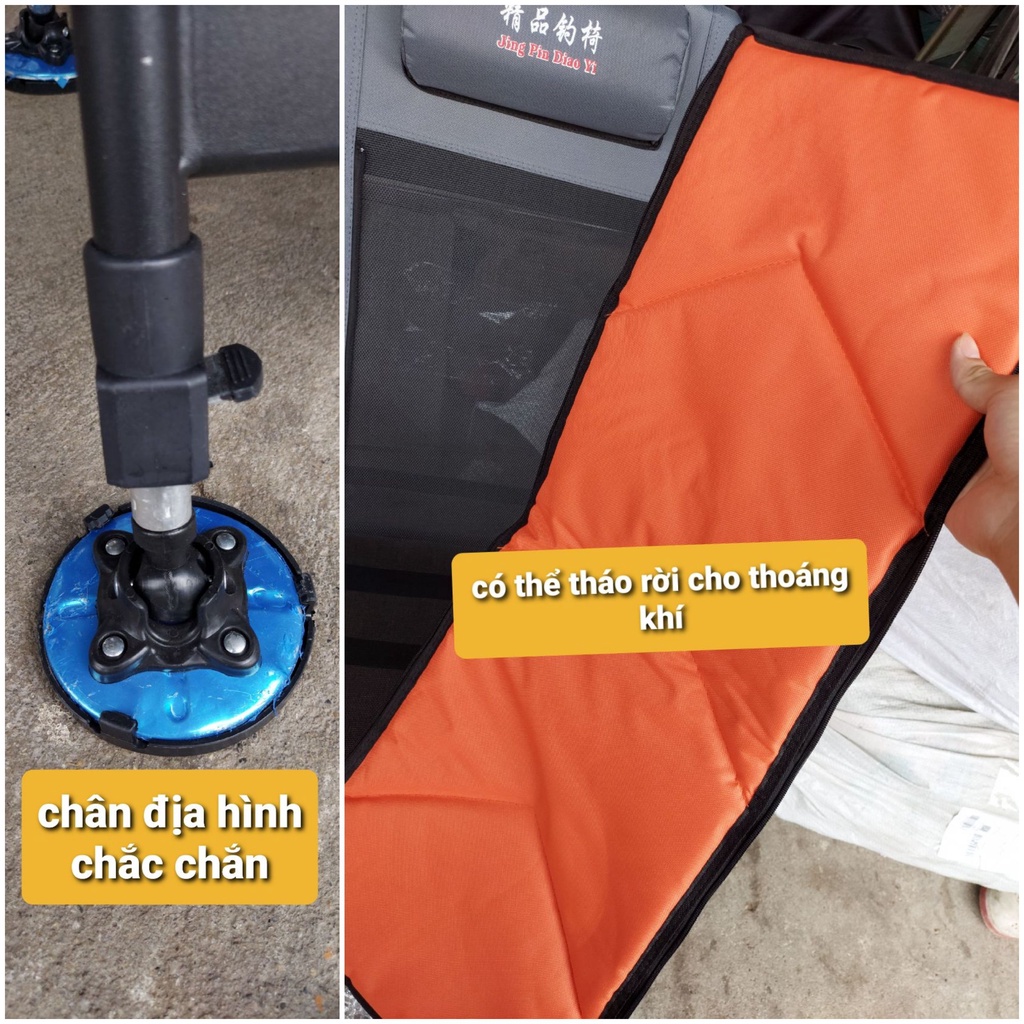 Ghế Săn Hàng Câu Lục Câu Đài  Vải 2 lớp Ấm Áp mùa đông và mát mùa hè có thể thao ra