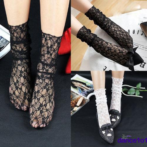 Vớ lưới cổ cao xinh xắn cho nữ