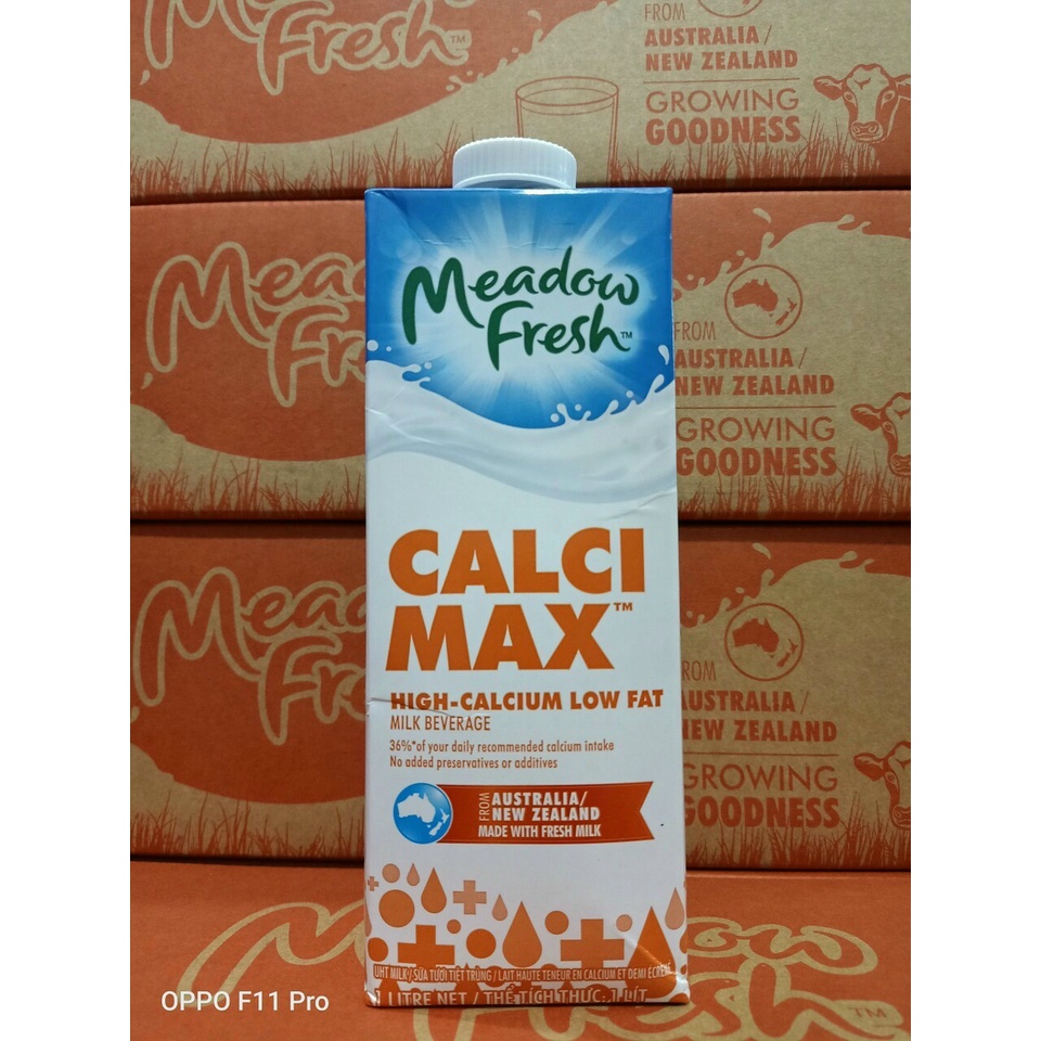 Sữa Tươi Nguyên Kem Và Sữa Tươi Giàu Canxi Meadow Fresh Thùng 12 Hộp 1000ml Bổ Sung Nhiều Dinh Dưỡng Cho Cơ Thể