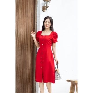 ĐẦM NÚT NGỌC MEIKY ĐỎ