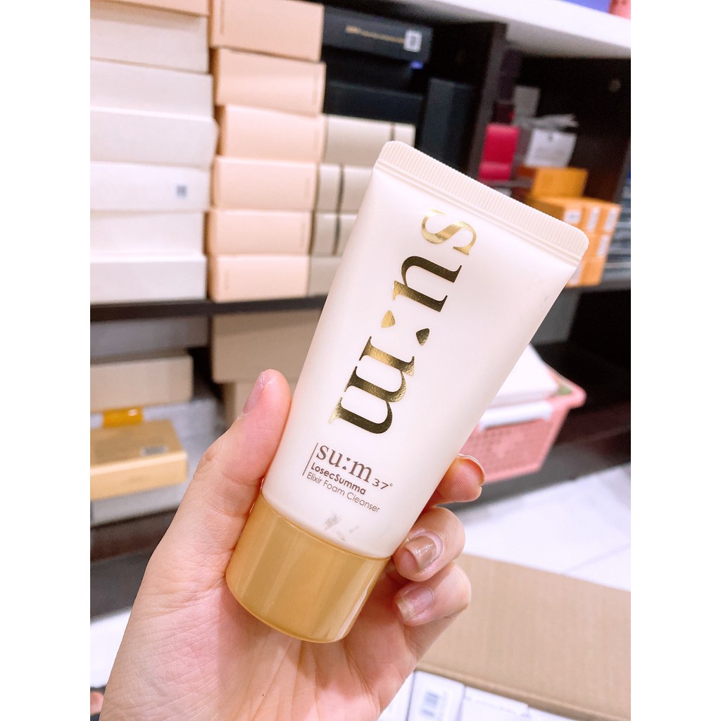 Sữa rửa mặt cao cấp SUM vàng Losec Summa Elixir Foam Cleanser (SIZE MINI 60ML) | BigBuy360 - bigbuy360.vn