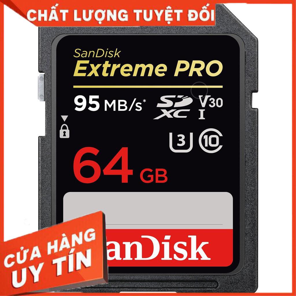 Thẻ Nhớ Máy Ảnh SD Extreme Pro 633x 64GB Class 10 U3 95MB/S tốc độ cao