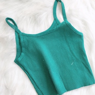 Áo dây croptop thun gân QC