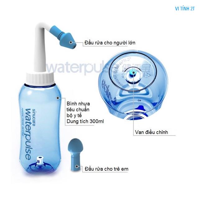 Bình rửa mũi người lớn cho bé xịt rửa mũi waterpulse KOPATO C3003