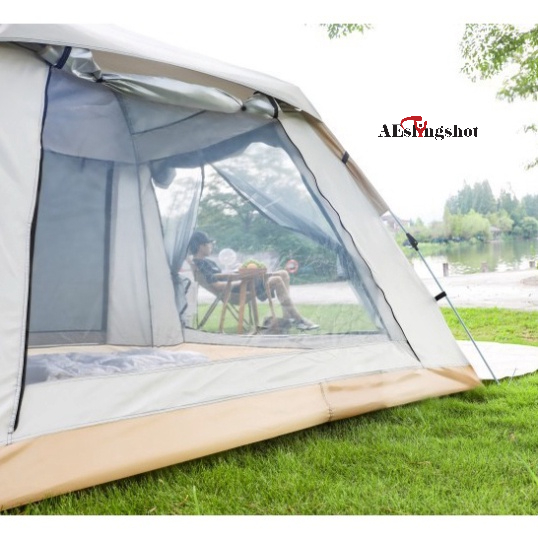 Lều dã ngoại tự bung 4-6 người chống nước chống tia tử ngoại KT 2m4x2m4 - Lều cắm trại du lịch-DCP8