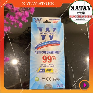 Khẩu trang Wakamono kháng khuẩn Coronavirus 99%