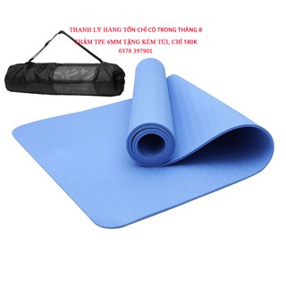 THẢM TẬP YOGA TPE ECO FRIENDLY 6MM (Tặng túi đựng thảm)