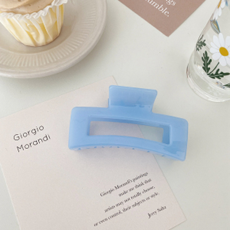 Kẹp tóc nhựa thiết kế đơn giản phong cách thời trang Hàn Quốc