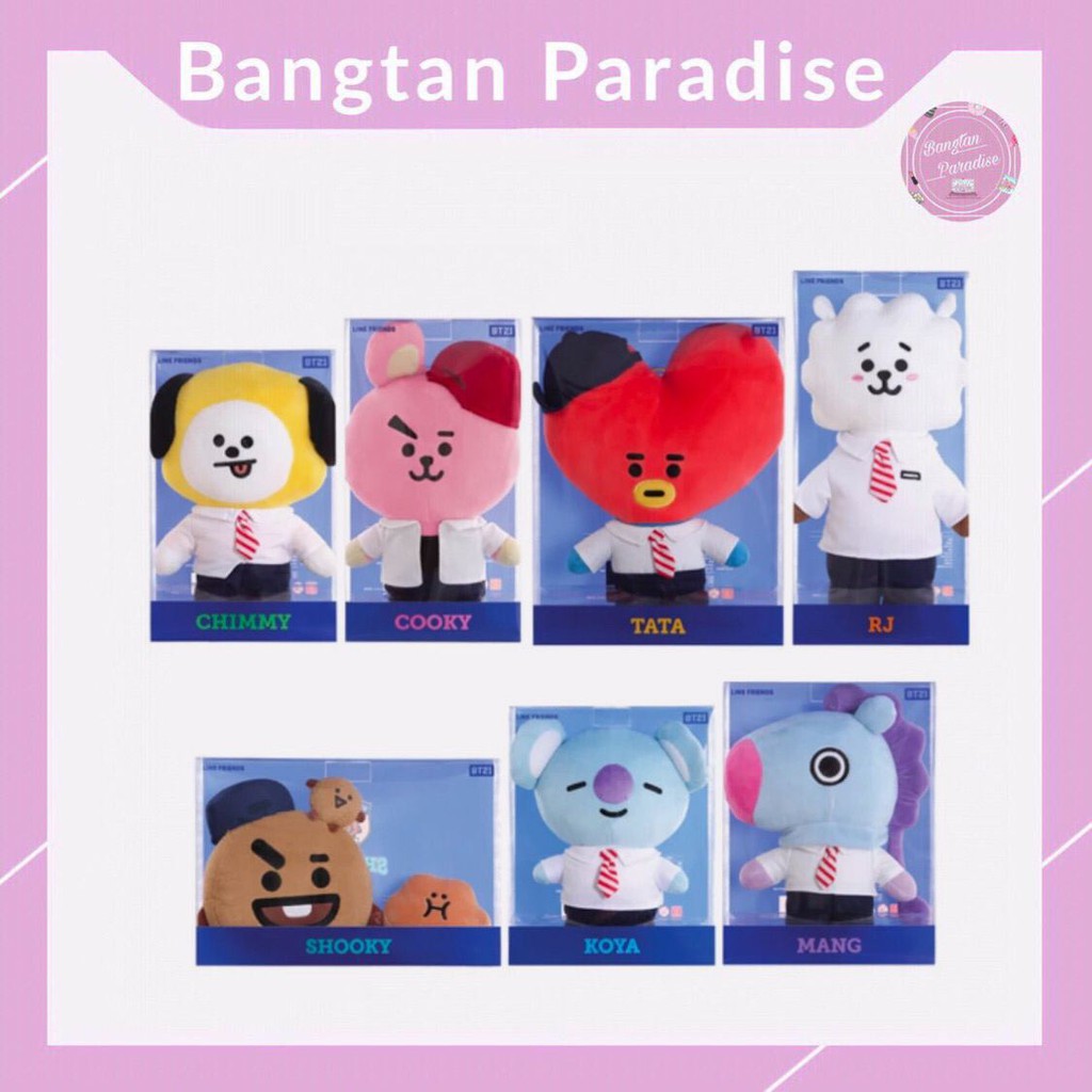 [Có Sẵn] BT21 AFTERSCHOOL PLUSH STANDING DOLL