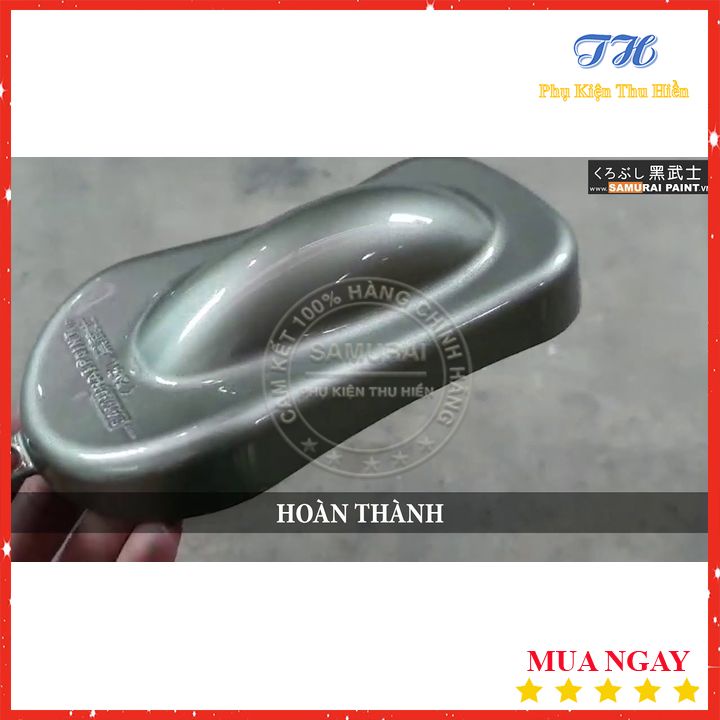 Chai Xịt Sơn Samurai Màu Bạc Pha Lê - Mã Y150