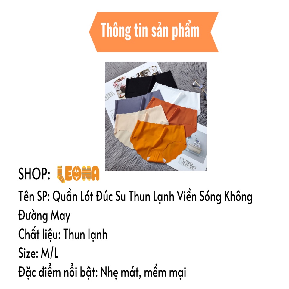 Quần Lót Đúc Su Thun Lạnh Viền Sóng Không Đường May QC206