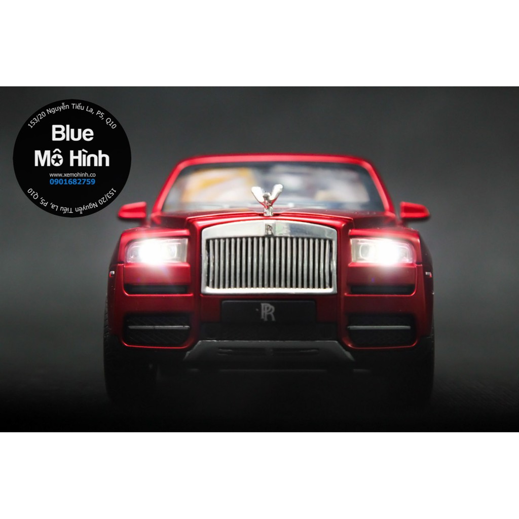 Blue mô hình | Xe mô hình Rolls Royce Cullinan SUV mở hết cửa 1:24