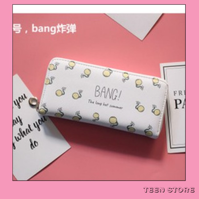 Ví nữ cầm tay dáng dài quả BANG