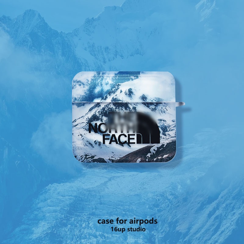 Vỏ Bảo Vệ Hộp Sạc Tai Nghe AirPods3 Pro AirPods3 2Gen Hình Núi Tuyết Nền Đen Trắng Phong Cách Nay Độc Đáo Ốp