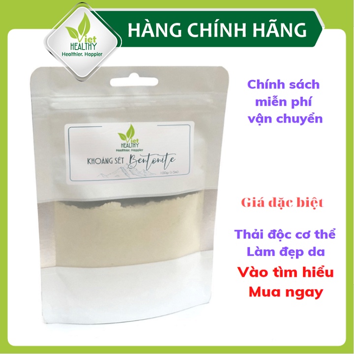 Khoáng sét Bentonite Clay Viet Healthy 500gr