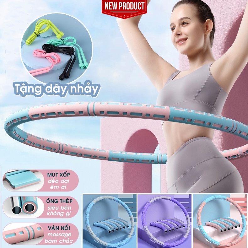Vòng Lắc Eo Thông Minh Giảm Mỡ Bụng, Bàn Đĩa Xoay Eo Tập Thể Dục Giảm Cân , Máy Lắc Bụng Hula Hoop Đếm Số Tự Động