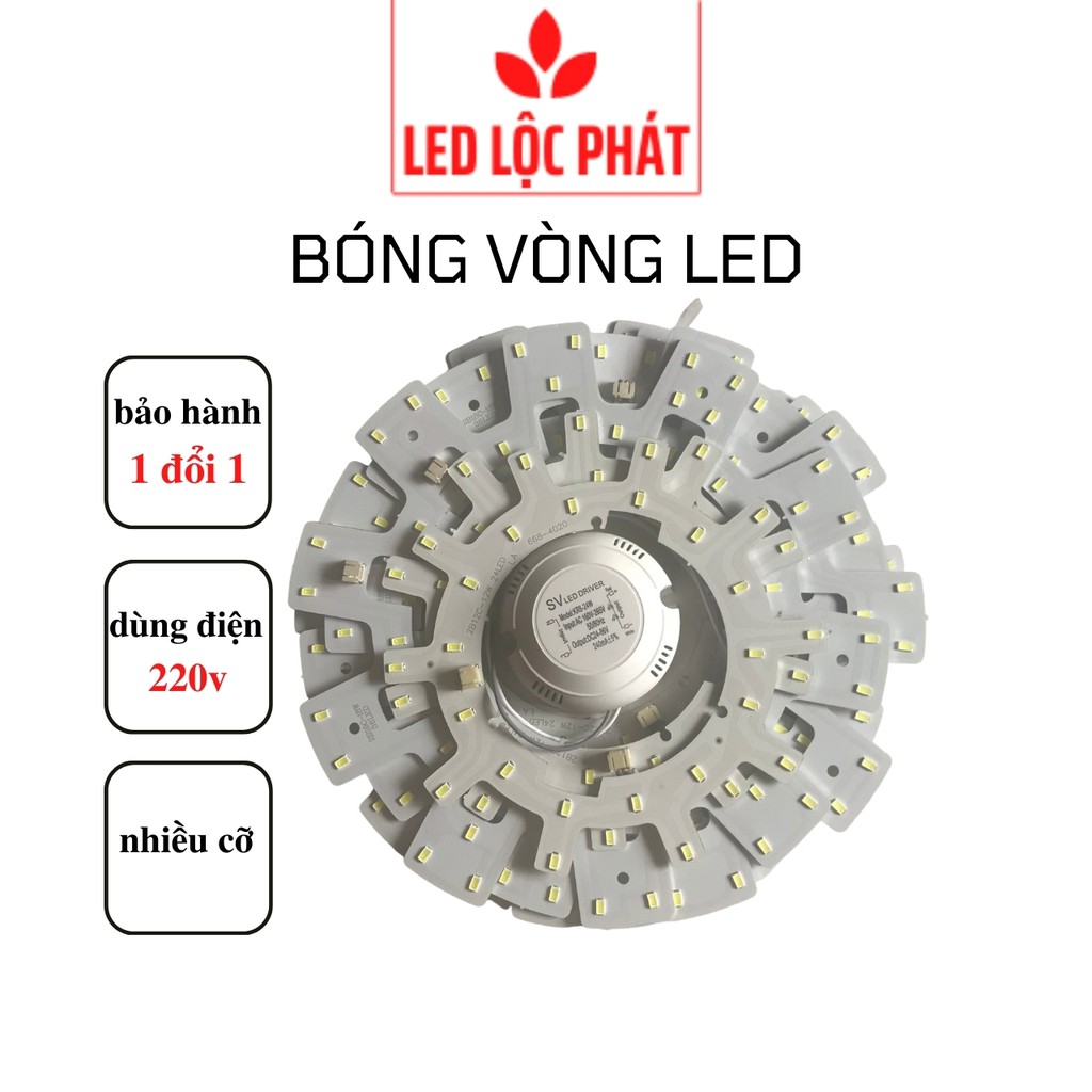 Bóng vòng led ốp trần 12w 18w 24w