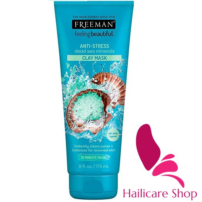 [Nhập mỹ] Mặt nạ đất sét Freeman Feeling Beautiful Facial Anti-Stress Mask Dead Sea Minerals
