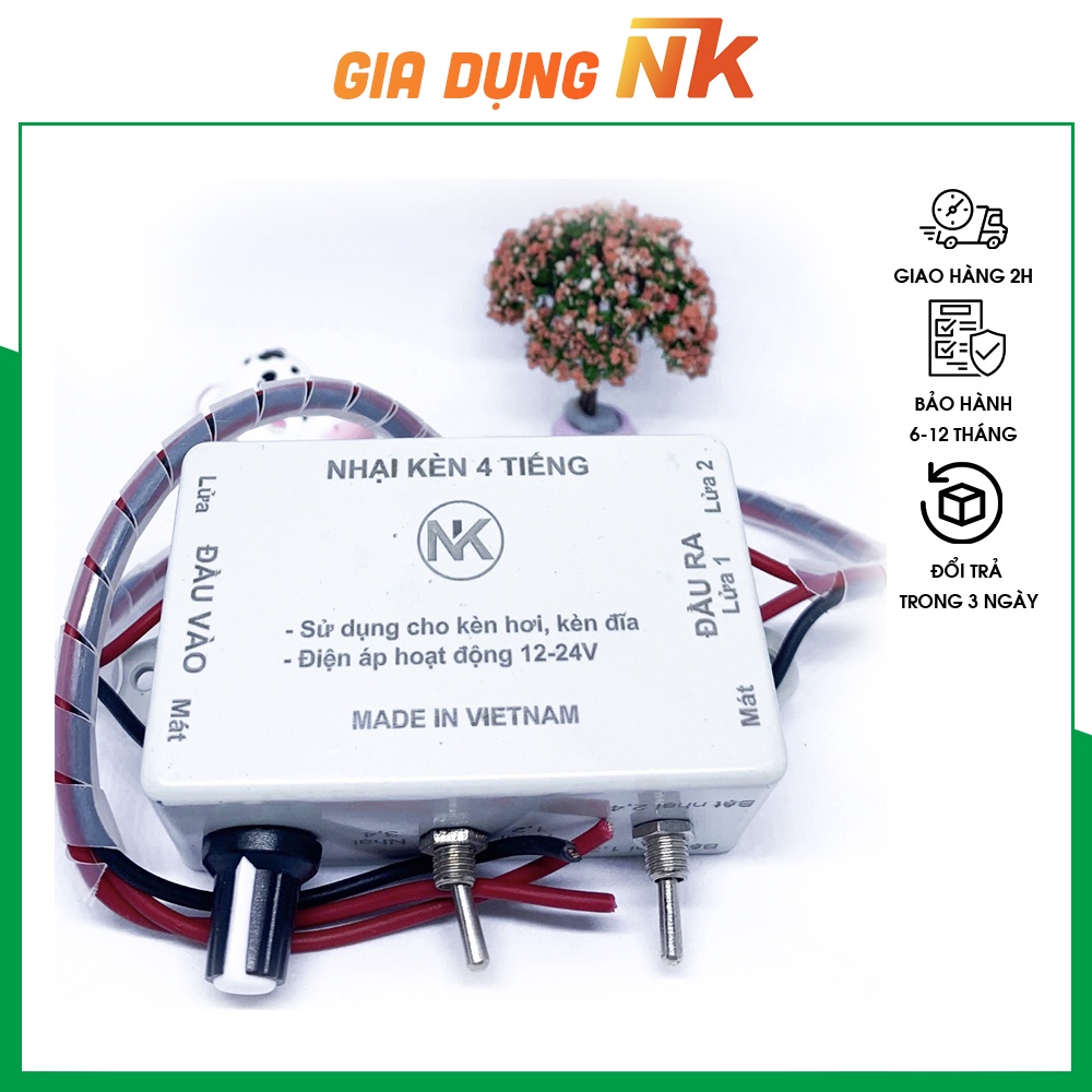 Cục Nhại Còi ô tô, Xe Máy, Xe Máy Điện Lắp Đặt Dễ Dàng