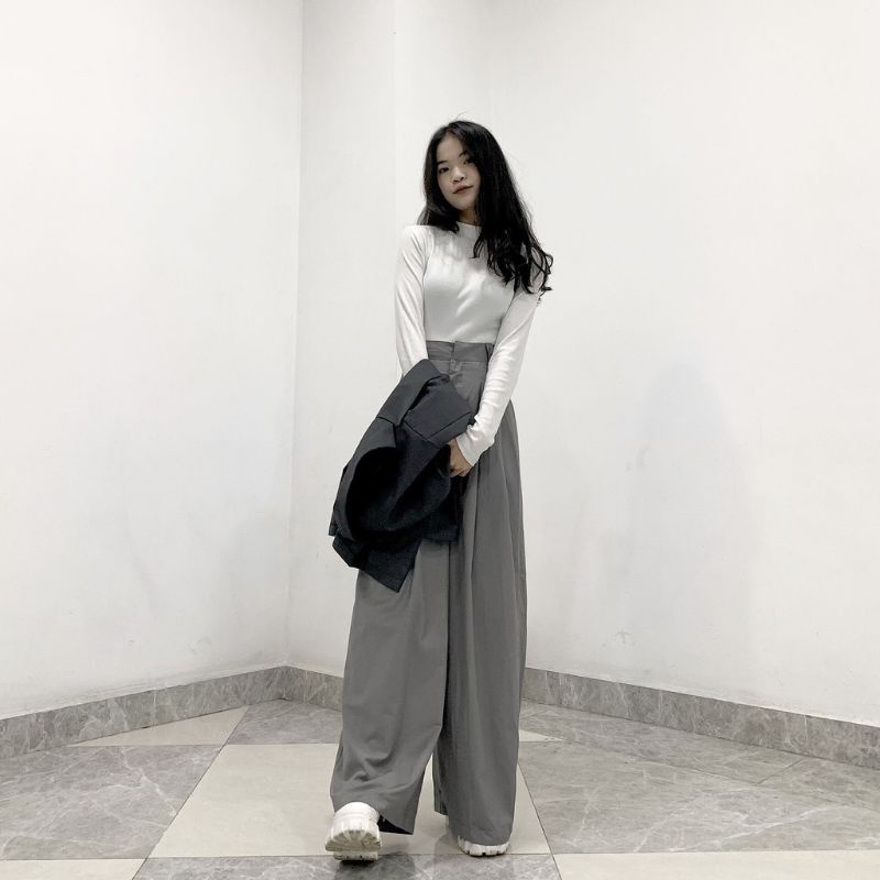 [ 2hand ] Quần ống rộng