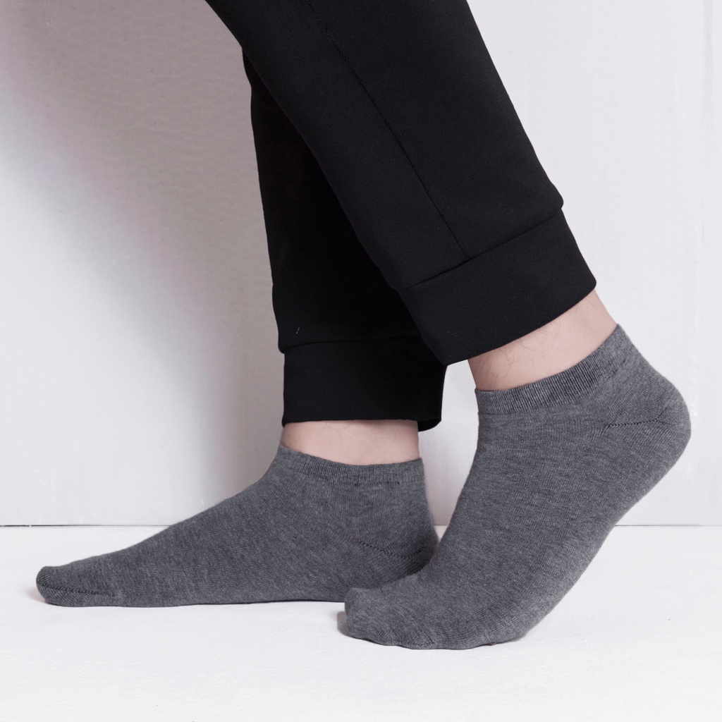 Combo 5 Đôi Tất Nam Cổ Trung Cao Cấp Co&amp;Com Chống Hôi Chân PKTN025 Cotton Kháng Khuẩn Khử Mùi Thấm Hút Mồ Hôi