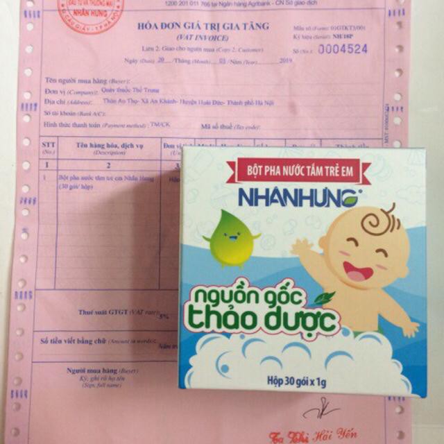 [CHÍNH HÃNG] Bột pha nước tắm trẻ em Nhân Hưng _ dứt điểm rôm sảy, mụn nhọt, mẩn ngứa, hăm tã cho trẻ sơ sinh và trẻ nhỏ