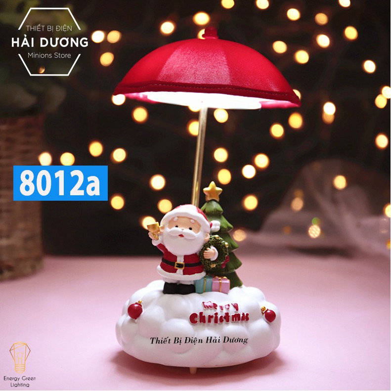 Món quà giáng sinh ý nghĩa - Mô hình dễ thương có đèn phát nhạc trang trí bàn học văn phòng decor vintage