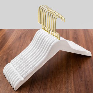Móc Áo Gỗ Trắng Nữ tròn có đệm