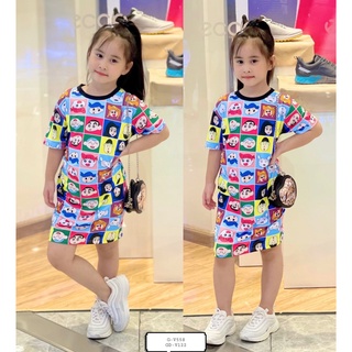 Đầm suông thun lạnh bé gái