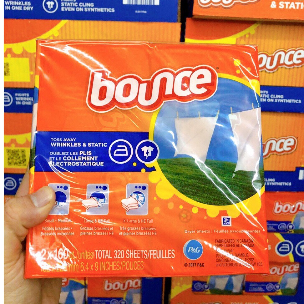 Giấy thơm Bounce Mỹ 160 tờ