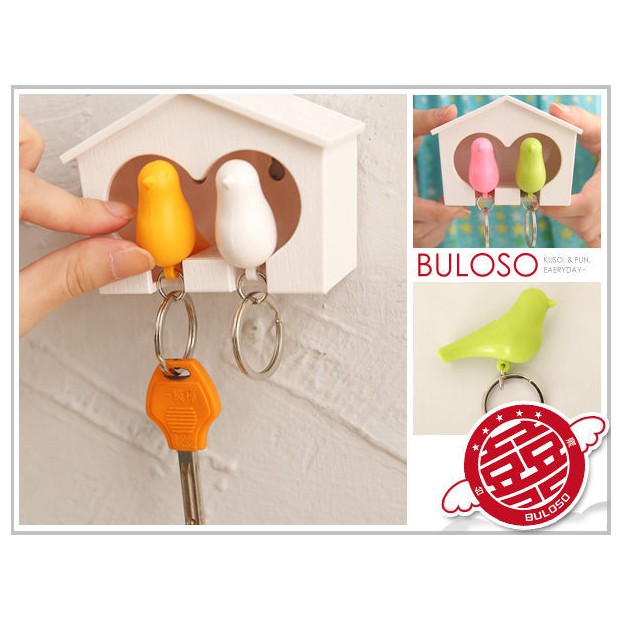 Để móc khóa bird house