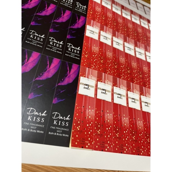 In Tem Dán Chai Chiết Body Mist Theo Yêu Cầu