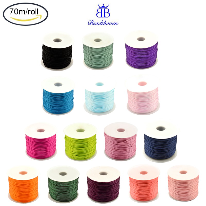 Cuộn Dây Nylon Lụa 70m 1mm Dùng Làm Đồ Trang Sức Thủ Công