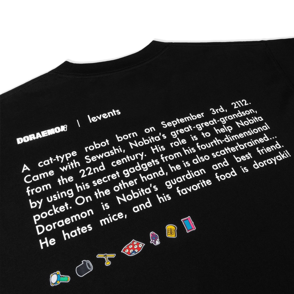 ÁO THUN LEVENTS | DORAEMON MINI CAT TEE