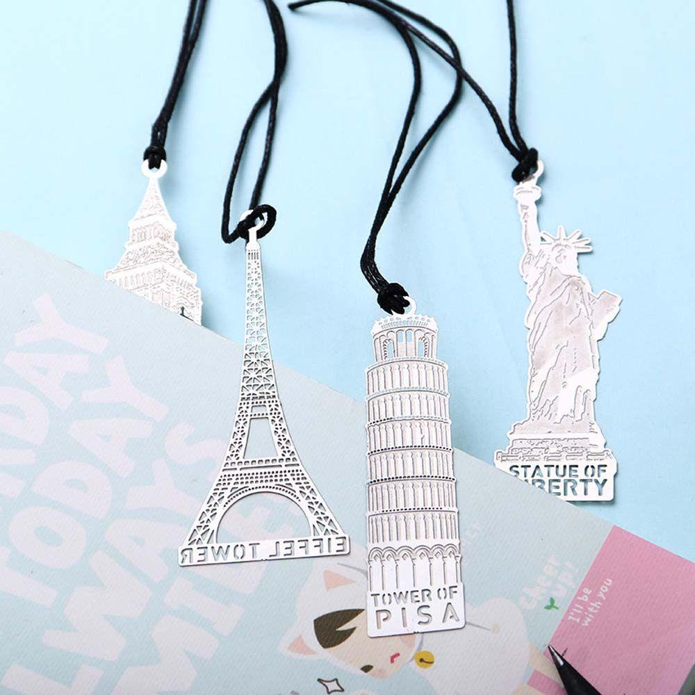 Augustine Big Ben Bookmark Dành Cho Trường Học Hình Tháp Eiffel Bằng Kim Loại Cổ Điển