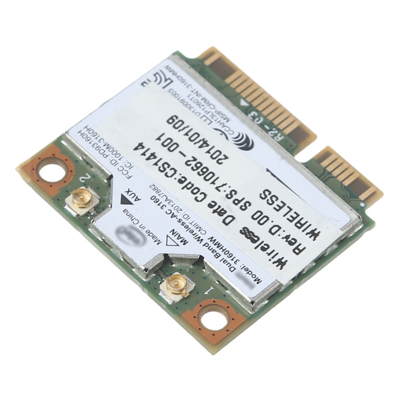 Thẻ WIFI WLAN BT 4 Thẻ 3160 3160HMW Không Dây Mini PCI-AC Kết Nối Bluetooth 4 Thẻ Cho HP SPS 784638-005