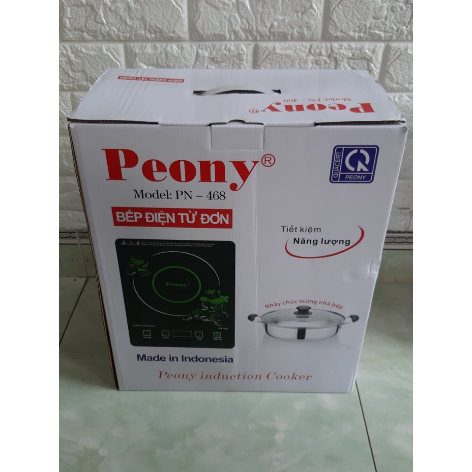 Bếp từ đơn Peony PN-468 - Tặng kèm nồi lẩu to size 30 (Công suất 2500W nên nấu nhanh)