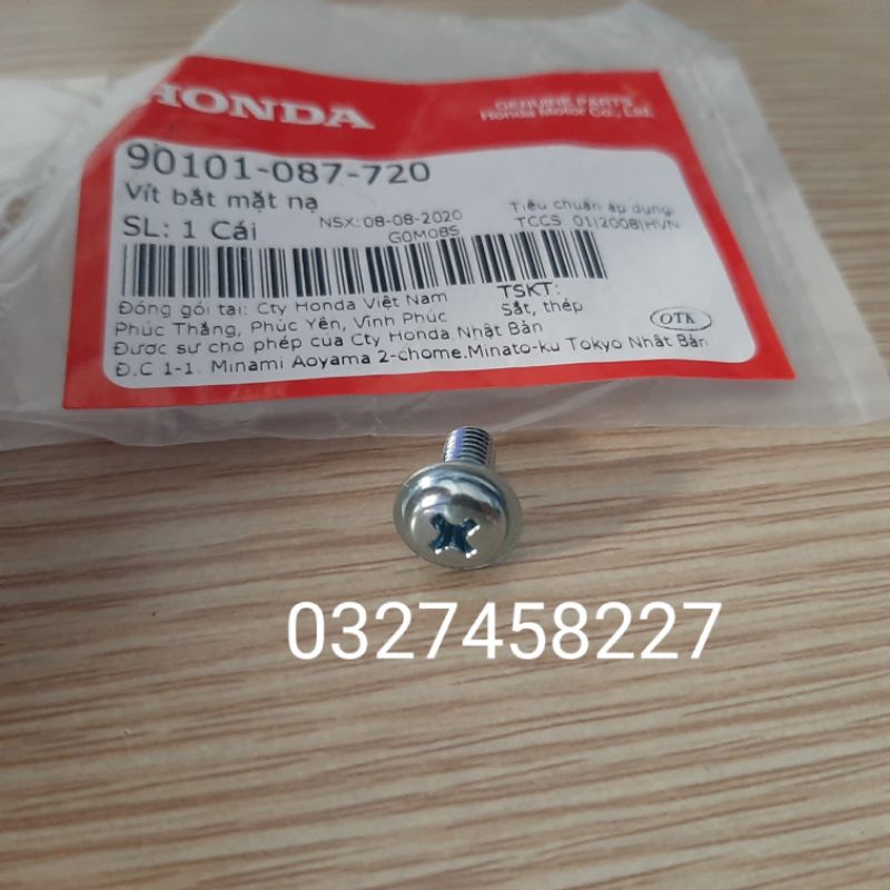 Ốc vít bắt nhựa mặt nạ xe Dream zin Honda chính hãng